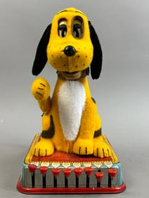 Marx Buttons Dog With Brain Battery OP Tin Toy
