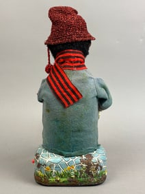 ALPS Battery OP Hobo Clown Accordian Tin Toy