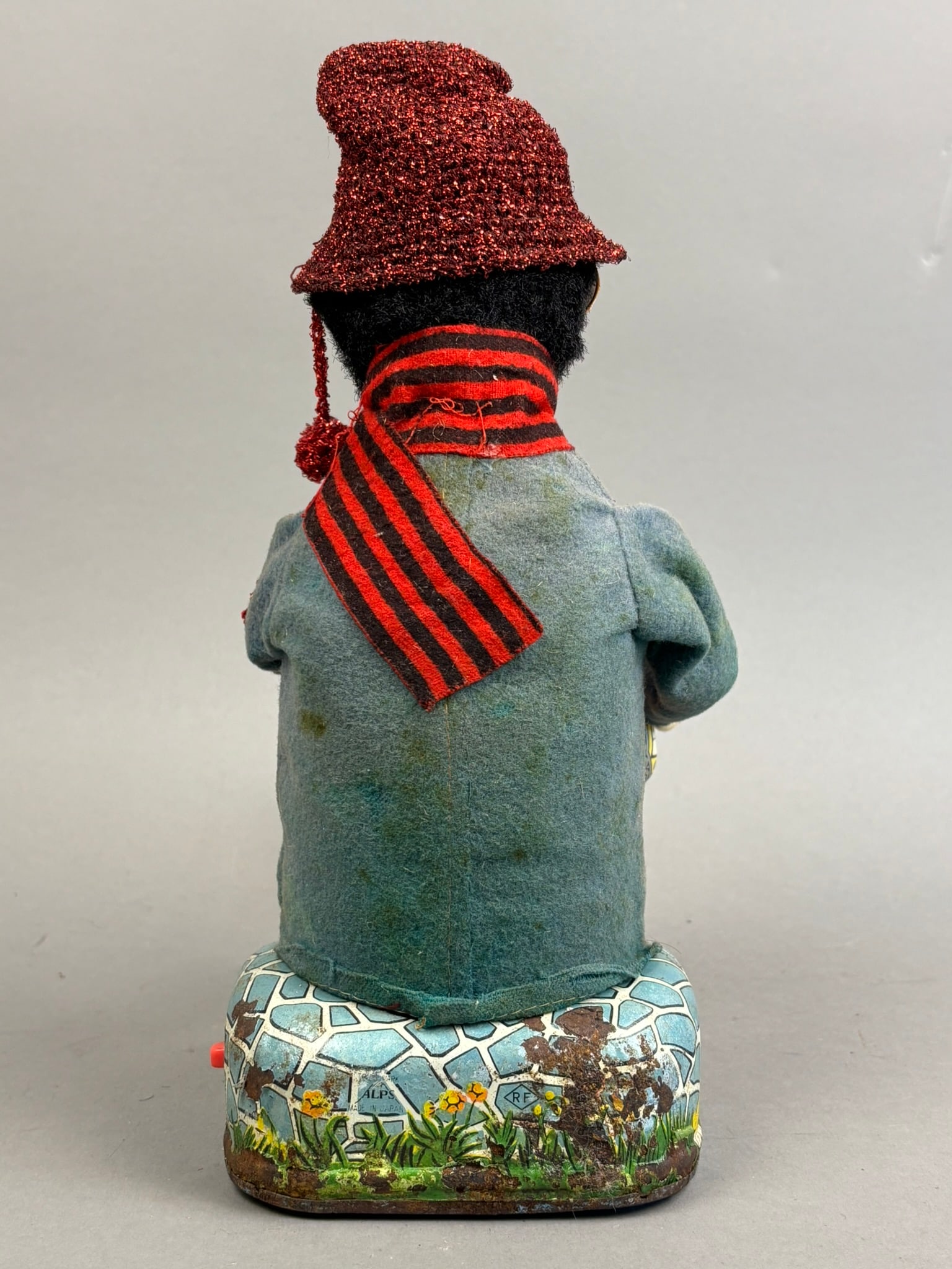 ALPS Battery OP Hobo Clown Accordian Tin Toy (1 of 12)