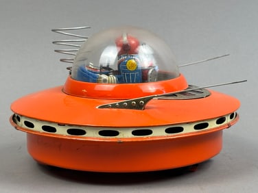 KO Yoshiya Sky Patrol Flying Saucer Tin Battery OP Toy