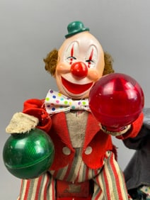 2 Cragstan Happy Fiddler Clown Cycle Battery OP Toy