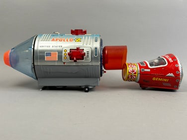 2 Horikawa US NASA Space Tin Toy Apollo Battery OP