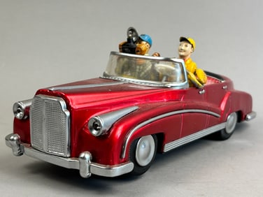 Vintage Photoing On Car Battery OP Tin Toy China