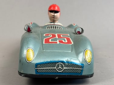 Nomura Battery OP Mercedes Formula 1 Tin Toy Car