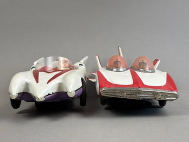 2 Cragstan Aoshin Speed Racer Tin Battery OP Cars