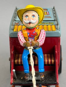 Cragstan Battery OP Tin Overland Stage Coach Toy