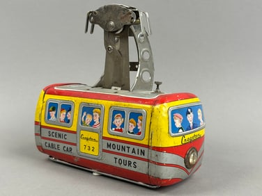 Cragstan Japan Tin 732 Scenic Cable Car Battery OP Toy