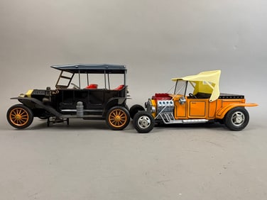 2 ALPS Japan Ford Model T Hot Tin Battery OP Car
