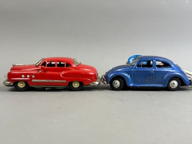 2 Mizuno Bandai Tin Battery OP VW Buick Electromobile