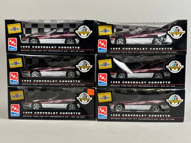 6 NOS AMT 95 Chev Corvette Indy Pace Car Model
