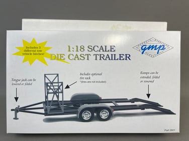 NOS 1/18 Scale GMP Die Cast Trailer Orignal Box
