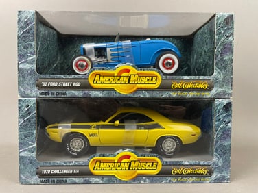 2 NOS Ertl American Muscle Die Cast Cars Hot Rod