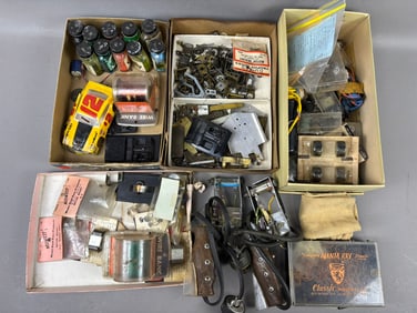70s Era Slot Car Body Parts Paint Large Lot Pistol