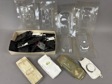 NOS 70s Era Plastic Slot Car Body Mold Parts Lot