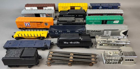 15 Lionel Post War Box Car Tender Train C&O GTW