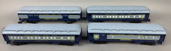4 Lionel B&O 9519 9517 9523 Train Passenger Cars