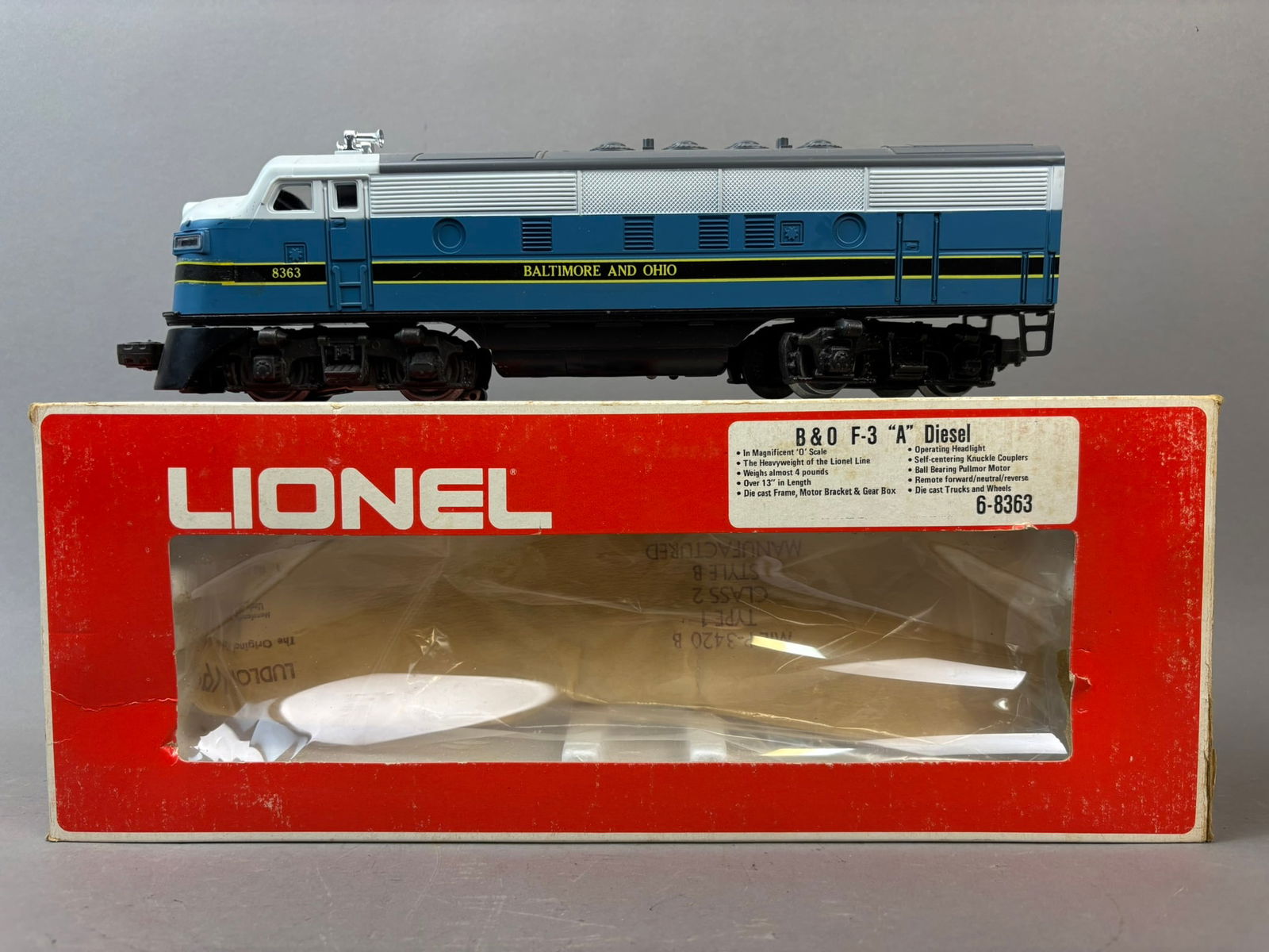 NOS Lionel F3 A B&O Diesel Train Engine 8363 (1 of 14)