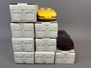 8 NOS Ertl 95 Chev Corvette Conv ZR1 Promo Cars