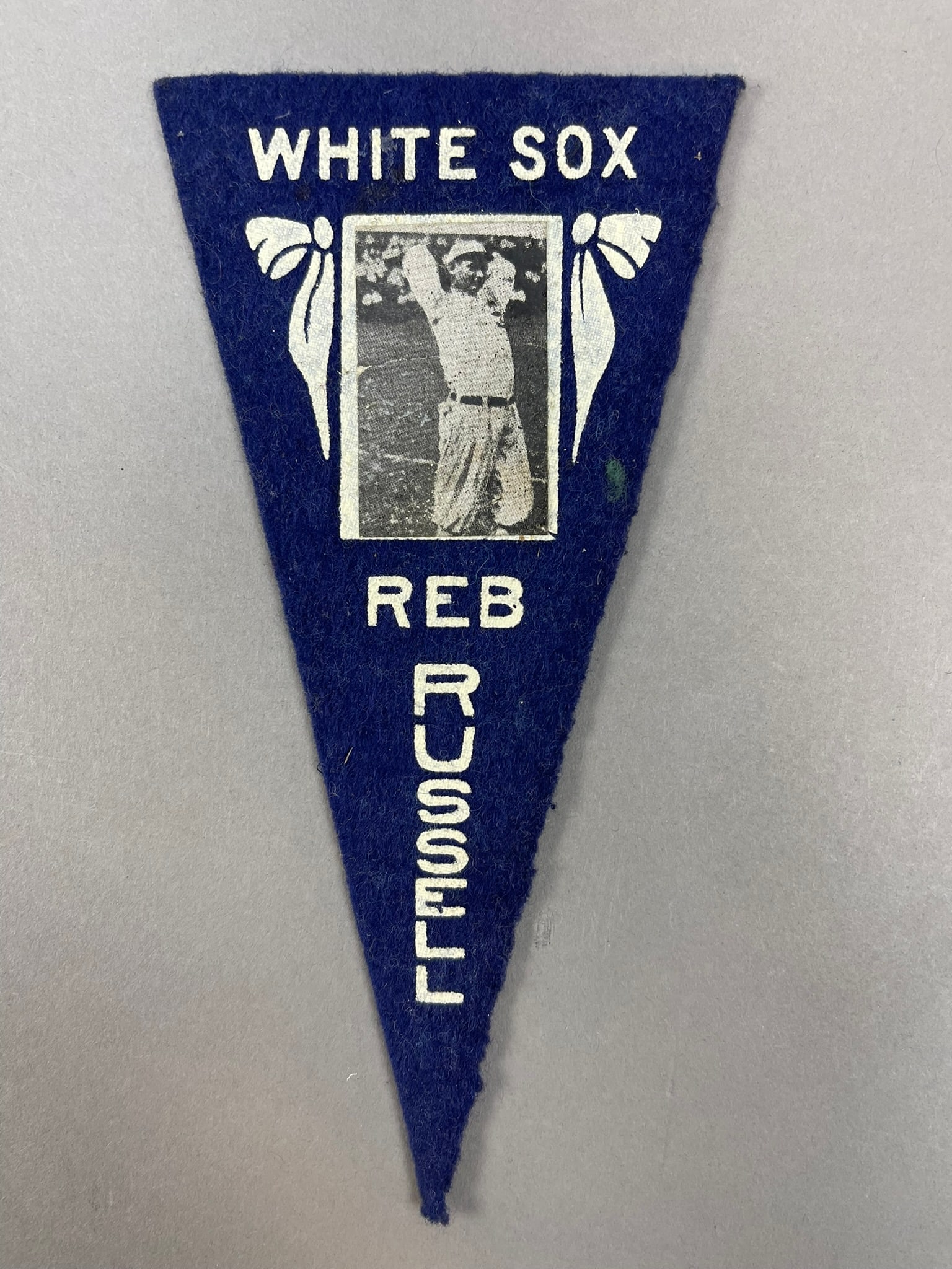 1916 Ferguson Bakery BF2 Reb Russell Mini Felt Pennant White Sox: Rare Mini felt photo pennant, very good condition for age. May Show minor imperfections from storage. Measures roughly 5.5" x 3".