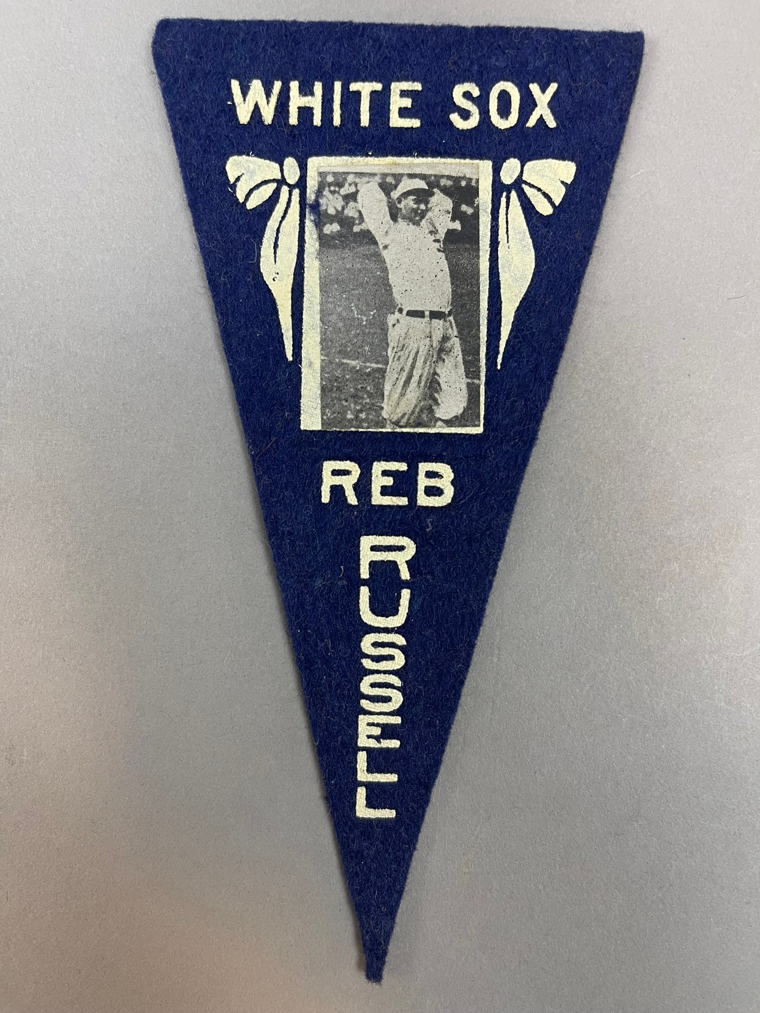 1916 Ferguson Bakery BF2 Reb Russell Mini Felt Pennant White Sox: Rare Mini felt photo pennant, very good condition for age. May Show minor imperfections from storage. Measures roughly 5.5" x 3".