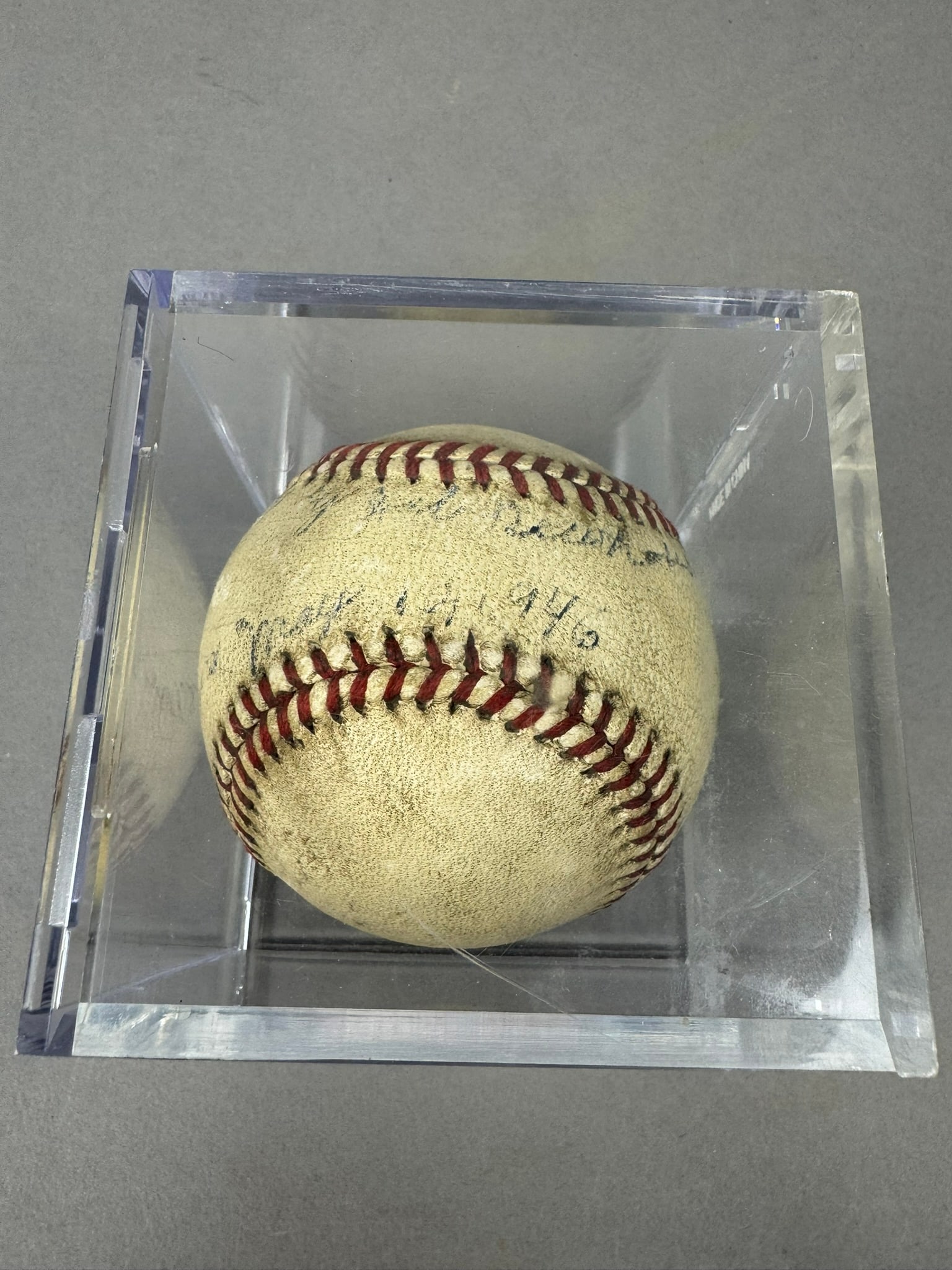 Hal Newhouser May 13 1946 Detroit Tigers Game Used & Pitched Baseball (1 of 5)