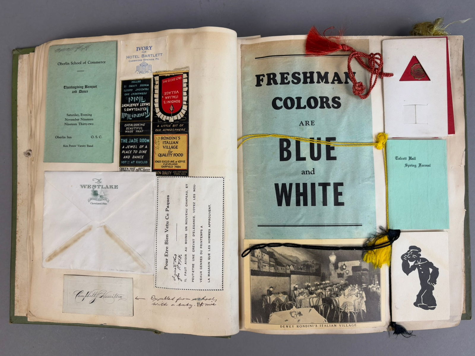 1931-1935 Oberlin College Football Henry Pfaff (Player) Personal Scrapbook (1 of 15)