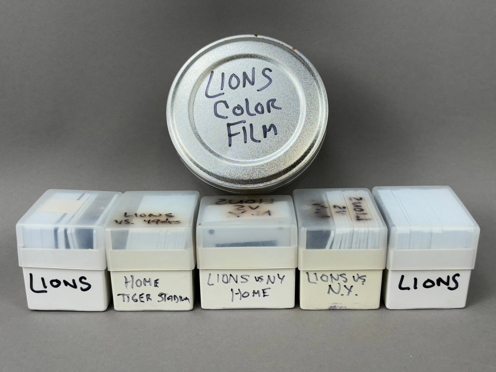 Lot of 1980s Detroit Lions and Detorit Tigers Color Film & Slides: Excellent lot of original color slides and film in great condition. Multiple teams including Lions. See all Photos for better lot detail.