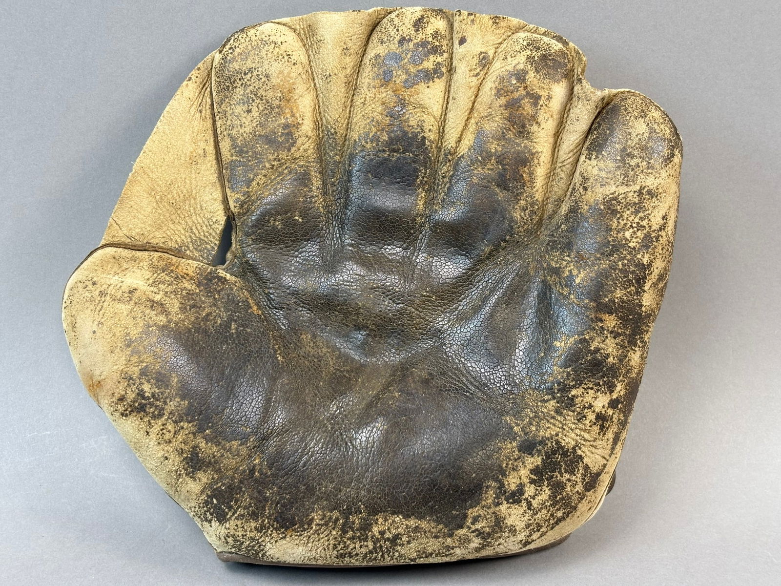 Antique Ratsch Peerless Duck Web White Leather Basebal Glove (1 of 11)