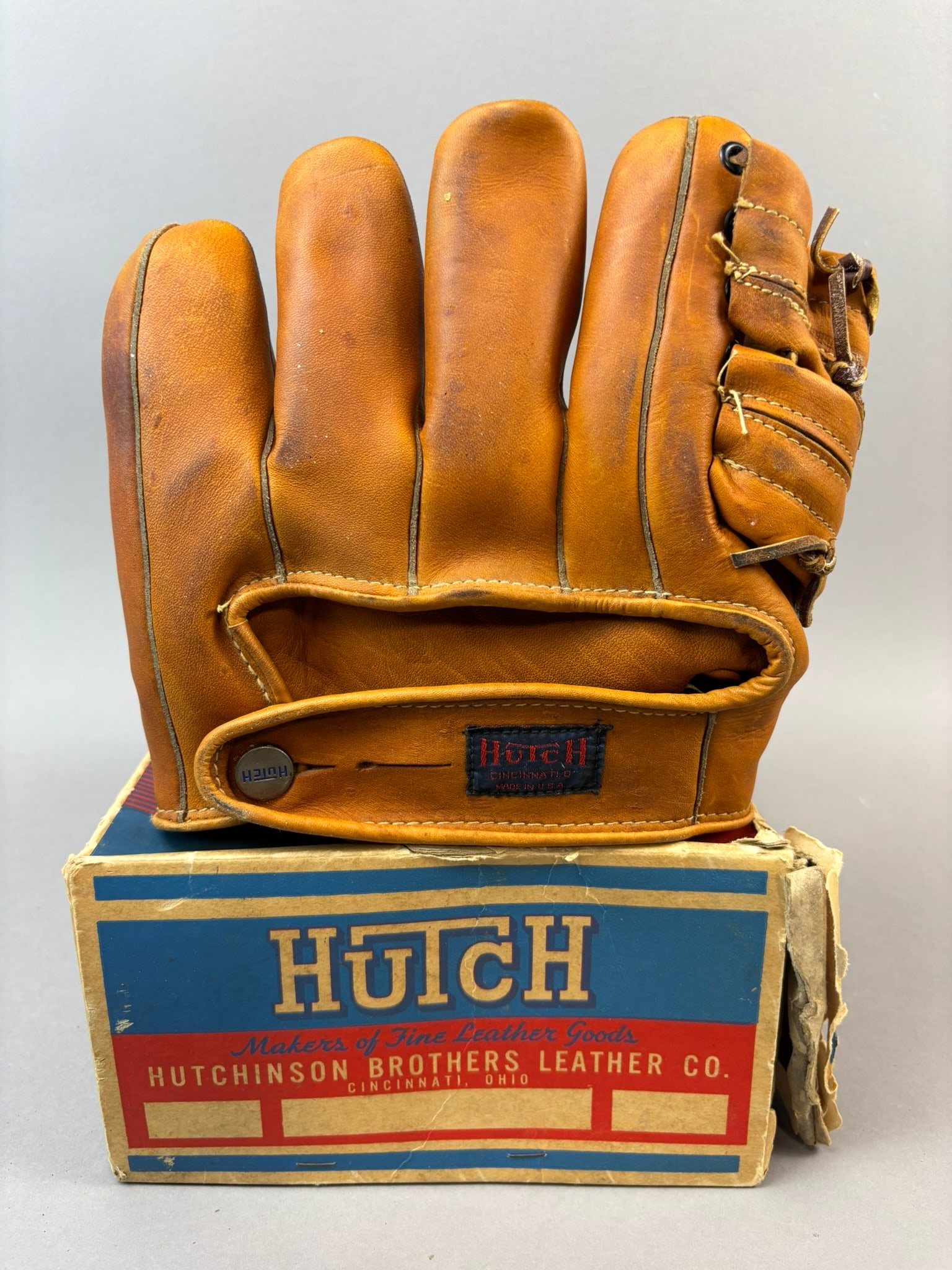 Hutch Pep Young Model Baseball Glove w/ Original Box NOS Mint (1 of 17)