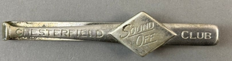 Chesterfield Cigarettes Sterling Silver Sound Off Baseball Bat Club Tie Clip (1 of 4)