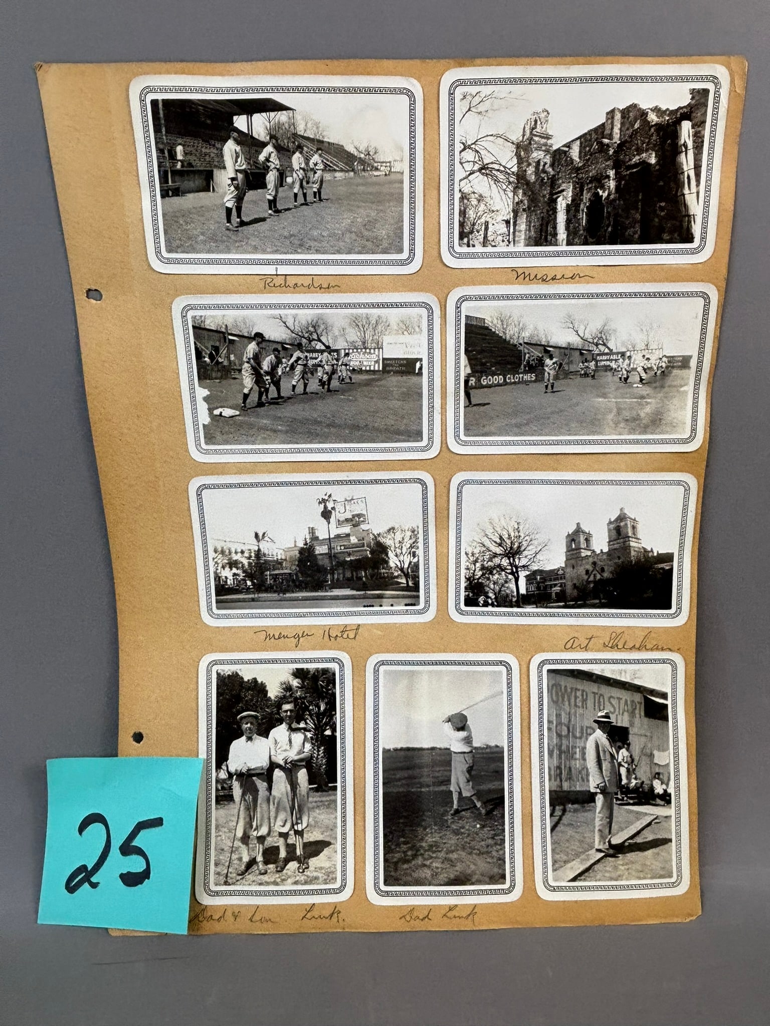 Lot 11 1928 Detroit Tigers Original Texas Spring Training Type 1 Photographs from Finneran (1 of 19)