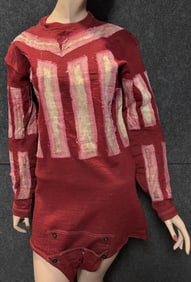 Antique 1920s-30s Ohio State University Friction Football Jersey by O'Shea Knitting