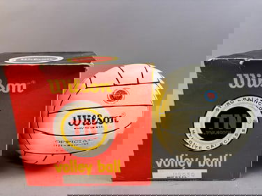 Wilson 1960s Gyro Balanced Top Notch Volleyball w/ Original Box