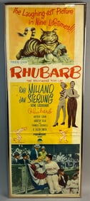 Rhubarb The Millionaire Tom Cat 1951 Original Baseball Movie Poster