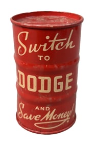 Switch To Dodge & Save Money Gas Barrel Coin Bank