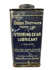 Dodge Brothers Motor Car Steering Gear Lubricant 2LB 1920s Can