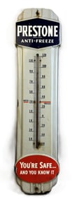 Prestone Antifreeze SSP Porcelain "You're Safe" Thermometer