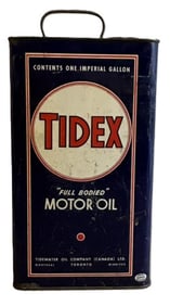 Tidex Full Bodied 1 Imperial Gallon Motor Oil Can