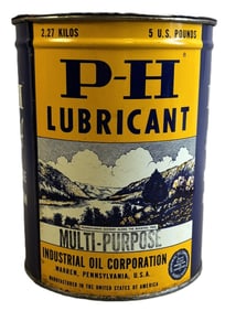 P-H Lubricants 5Lbs Industrial Oil Co Warren PA Grease Can