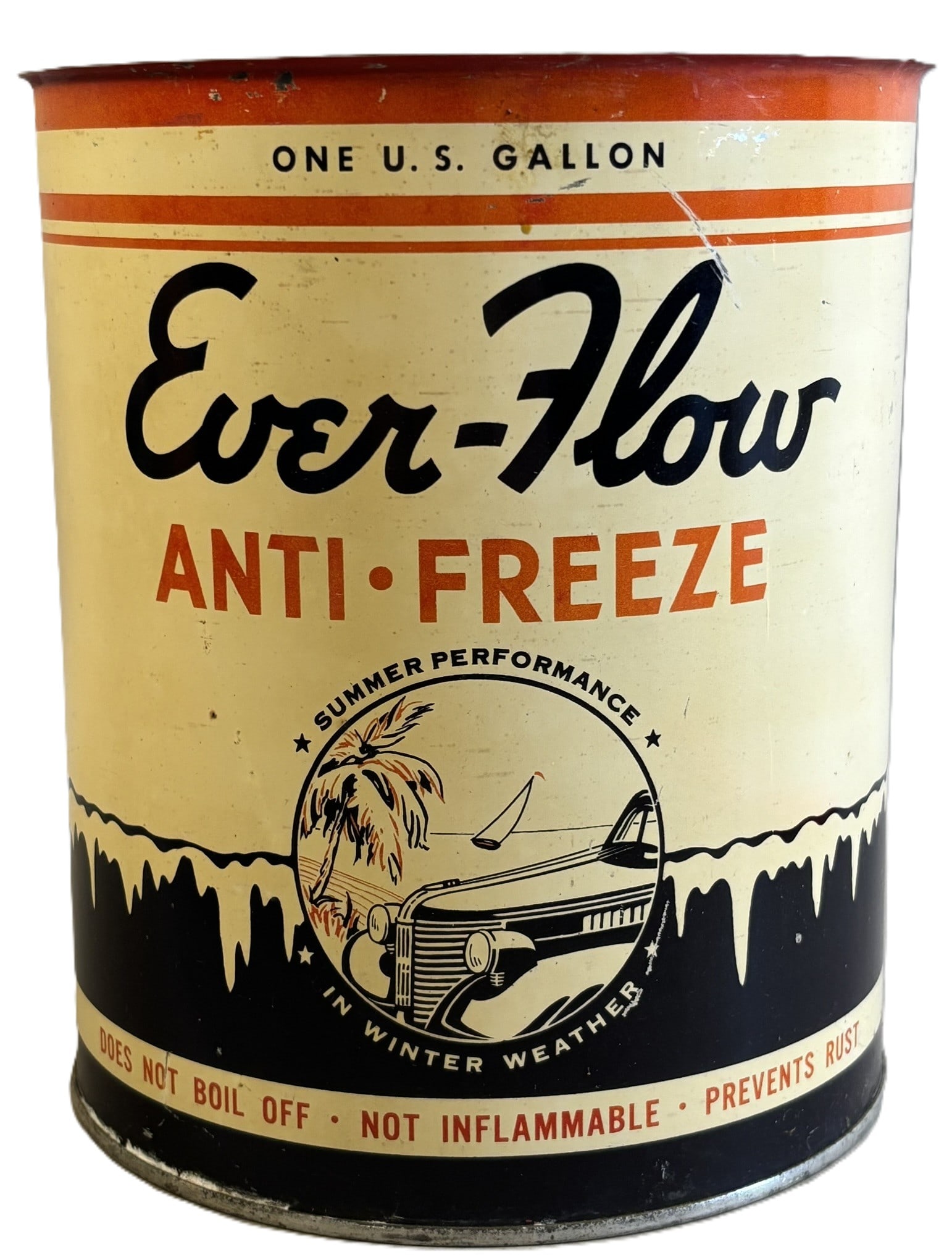Ever-Flow Anti Freeze 1 Gallon Metal Can McGregor Iowa (1 of 11)