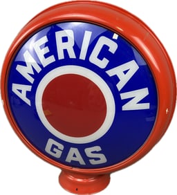 American Gas 15" Complete Globe w/ Both Lenses & Metal Body