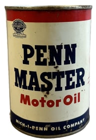 Penn Master Mich-I-Penn HD Motor Oil Metal Quart Can