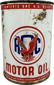 ROC Roosevelt Oil & Refining Co Motor Oil Quart Can Mt Pleasant Michigan
