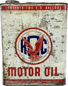 ROC Roosevelt Oil & Refining Co Motor Oil 2 Gallon Can Mt Pleasant Michigan