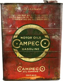 Campeco Oil Co Motor Oils Slim 1 Gallon Can Chicago