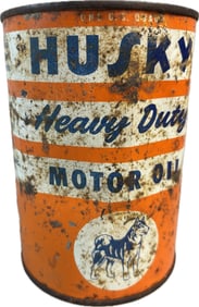 Husky Heavy Duty Motor Oil Metal Quart Can