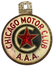 Chicago Motor Club AAA License Plate Topper