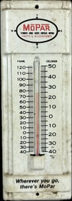 Mopar Parts & Accessories 8" Tin Thermometer Sign
