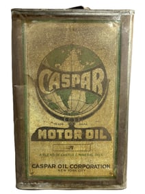 Caspar Oil Corp New York City Square 5 Gallon Motor Oil Can