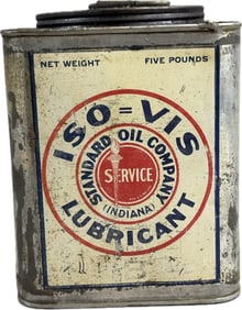 ISO-VIS Standard Oil Co Indiana 5LB Square Grease Can